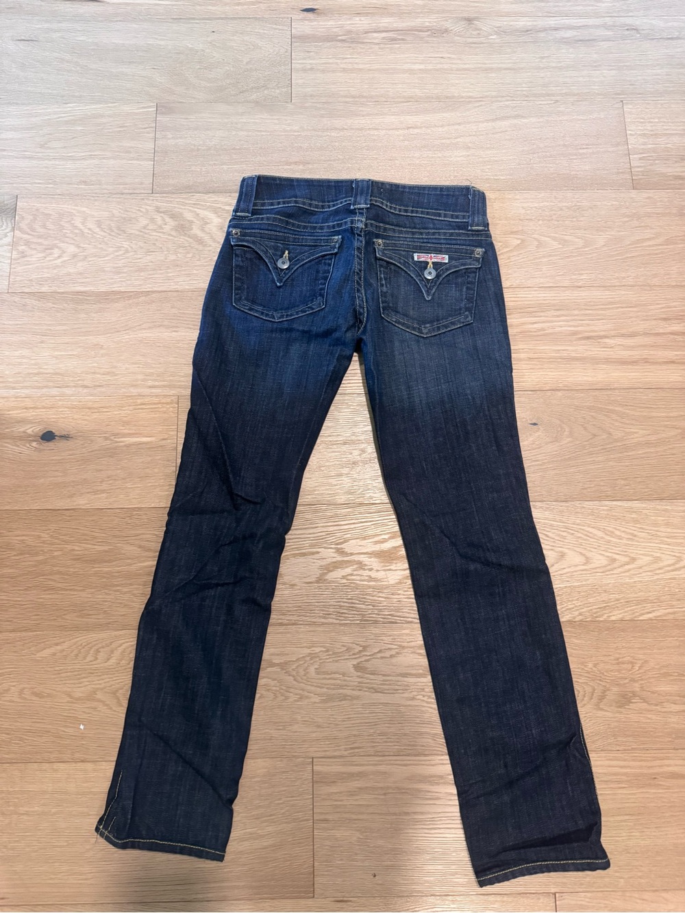 Hudson Jeans  Dark Indigo Slim Denim Jeans - cropped
